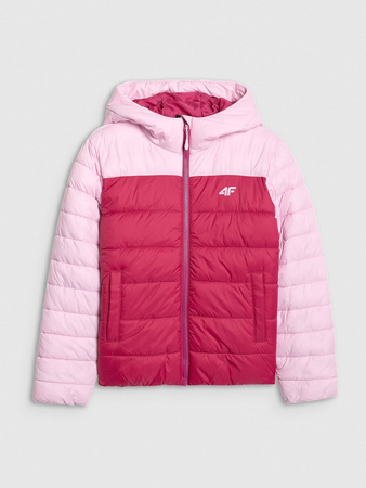 Kurtka puchowa z wypełnieniem syntetycznym dziewczęca 4F 4FJRAW25TDJAF0771-54S