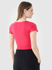 T-shirt crop top gładki damski 4F 4FRSS25TTSHF2695-54S