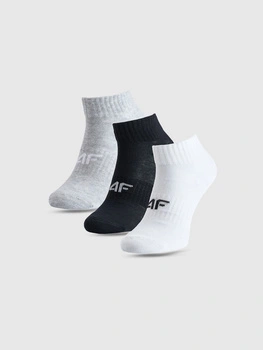 Skarpetki casual za kostkę (3-pack) chłopięce 4F 4FJWMM00USOCM499-94S