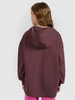 Bluza dresowa oversize nierozpinana z kapturem dziewczęca 4F 4FJRAW25TSWSF2429-51S