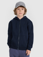 Bluza dresowa rozpinana z kapturem chłopięca 4F 4FJRMM00TSWSM2481-31S