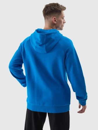 Bluza dresowa nierozpinana z kapturem z bawełny organicznej męska 4F