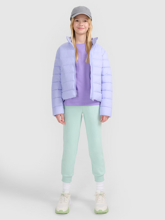 Kurtka dziewczęca puchowa z wypełnieniem syntetycznym 4F 4FJWSS25TDJAF515-52S