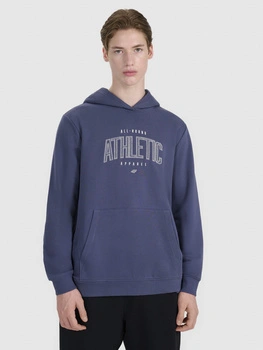 Bluza dresowa nierozpinana z kapturem męska 4F 4FRSS25TSWSM2201-22S