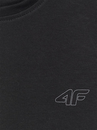 T-shirt regular gładki (ZESTAW 2 szt.) dziecięcy 4F 4FJRAW25TTSHU3157-93S