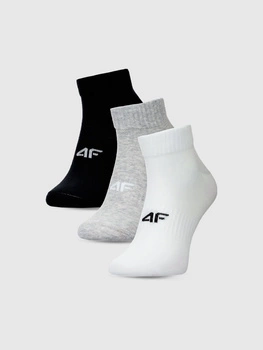 Skarpetki casual za kostkę damskie (ZESTAW 3 szt.) 4F 4FWMM00USOCF448-94S