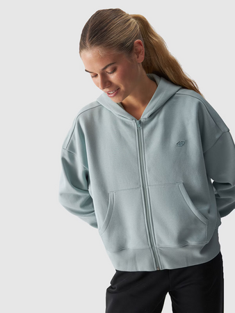 Bluza dresowa rozpinana z kapturem damska 4F 4FWAW24TSWSF1306-47S