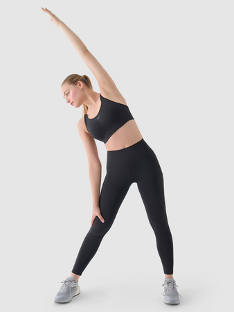 Legginsy do biegania z wysokim stanem damskie 4F 4FWAW24TFTIF267-22S