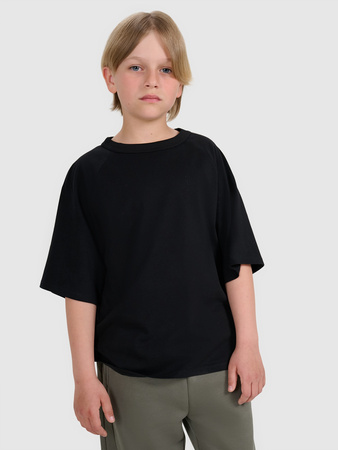 T-shirt oversize gładki chłopięcy 4F 4FJWAW25TTSHM2411-20S