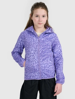 Kurtka softshell wiatroodporna membrana 5000 dziewczęca 4F 4FJRAW25TSOFF507-90A