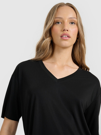 T-shirt oversize z modalem damski 4F 4FRAW25TTSHF3283-21S