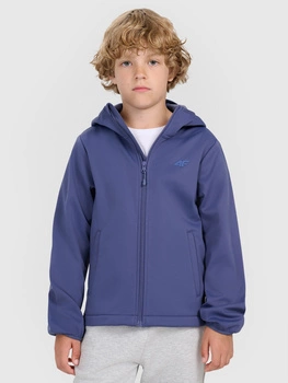 Kurtka softshell wiatroodporna membrana 5000 chłopięca 4F 4FJRAW25TSOFM516-32S
