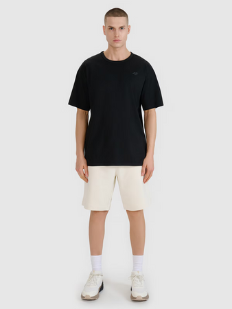 T-shirt oversize gładki męski 4F 4FRSS25TTSHM2686-20S