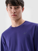 Longsleeve regular gładki męski 4F 4FWMM00TLONM432-31S