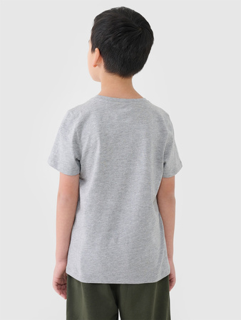 T-shirt z nadrukiem chłopięcy 4F 4FJWSS25TTSHM2179-27M