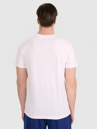 T-shirt regular z nadrukiem siatkarskim męski 4F 4FRAW25TTSHM3235-10S