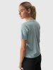 T-shirt regular gładki damski 4FWAW24TTSHF1650-47S