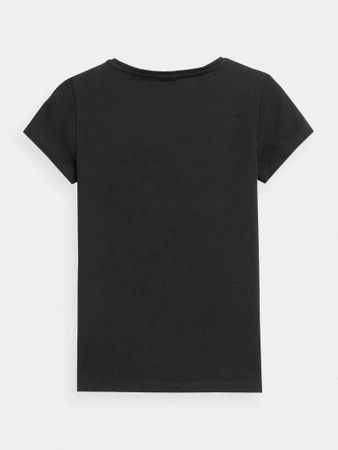 T-shirt slim z logo damski 4F 4FWSS24TTSHF1163-20S