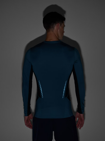 Longsleeve do biegania szybkoschnący męski 4F 4FWAW24TFLOM252-40S