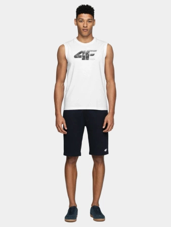 Koszulka męska bez rękawów 4F 4FWSS25TSLEM287-10S