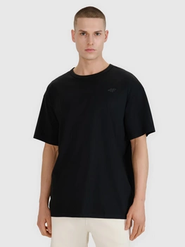 T-shirt oversize gładki męski 4F 4FRSS25TTSHM2686-20S