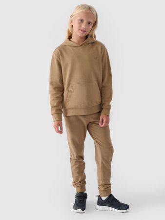 Bluza dresowa nierozpinana z kapturem dziewczęca 4F Junior 4FJWMM00TSWSF1316-83S