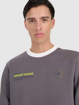 Bluza dresowa nierozpinana bez kaptura męska 4F 4FRAW25TSWSM2457-23S