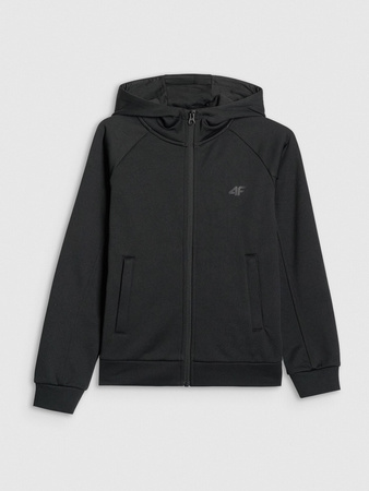 Bluza dresowa rozpinana z kapturem chłopięca 4F 4FJRAW25TSWSM2415-20S