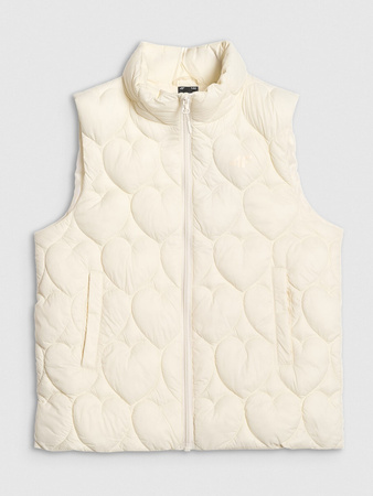 Bezrękawnik puchowy z wypełnieniem syntetycznym dziewczęcy 4F 4FJRAW25TVJAF323-11S