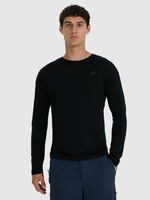 Longsleeve trekkingowy szybkoschnący z wełną merino męski 4F 4FWAW25TFLOM430-20S