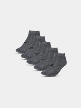 Skarpetki casual przed kostkę chłopięce (ZESTAW 5 SZT.) 4F 4FJWSS24USOCM251-23M