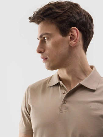 Koszulka polo regular gładka męska 4F