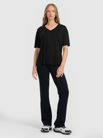 T-shirt oversize z modalem damski 4F 4FRAW25TTSHF3283-21S