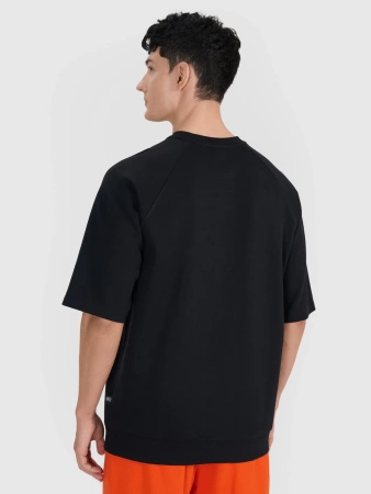 Bluza dresowa z krótkim rękawem bez kaptura męska 4F 4FRSS25TSWSM2114-20S