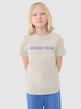 T-shirt chłopięcy bawełniany 4F 4FJWSS25TTSHM2186-12S