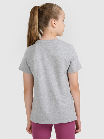 T-shirt gładki dziewczęcy 4F 4FJWMM00TTSHF2332-25M