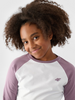Longsleeve regular gładki dziewczęcy 4F Junior 4FJWAW24TLONF291-51S