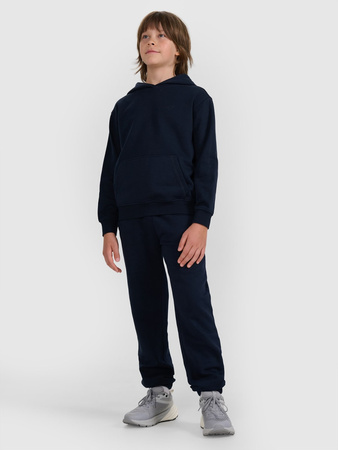 Bluza dresowa nierozpinana z kapturem chłopięca 4F 4FJWMM00TSWSM1860-31S