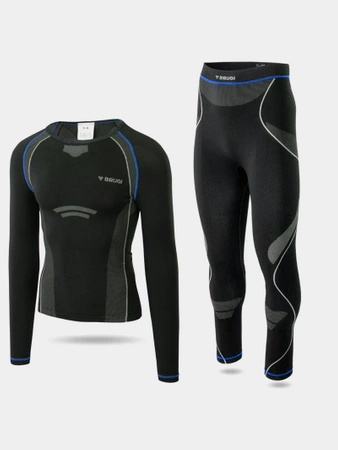 Bielizna bezszwowa termoaktywna męska (GÓRA + DÓŁ) BRUGI 4RCH-K9Q