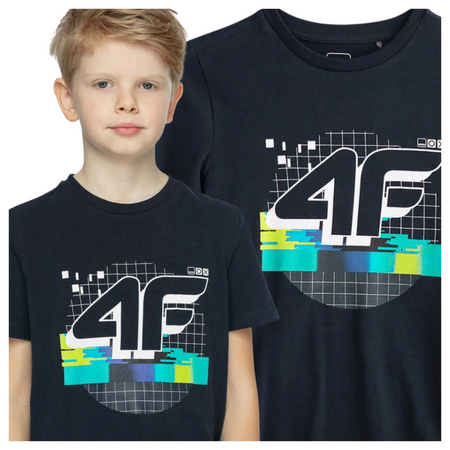 T-shirt chłopięcy 4F 4FJWSS25TTSHM3051-20S