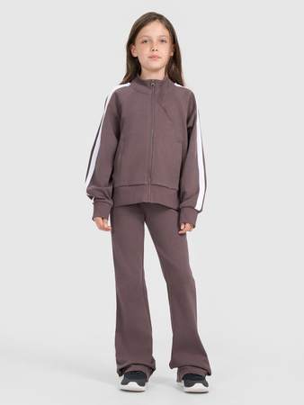 Bluza dresowa rozpinana bez kaptura dziewczęca 4F 4FJRAW25TSWSF2430-51S