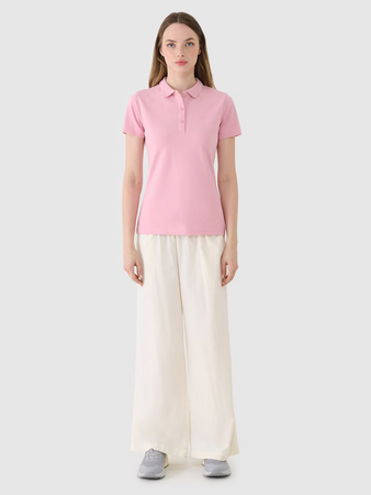 Koszulka polo slim damska 4F 4FWMM00TPTSF365-56S