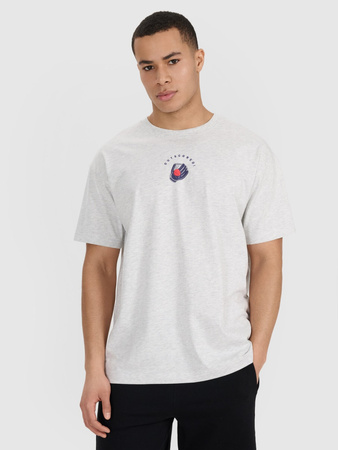 T-shirt oversize z nadrukiem męski 4F 4FRSS25TTSHM2981-27M