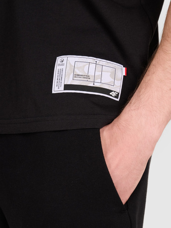 T-shirt regular z nadrukiem siatkarskim męski 4F 4FRAW25TTSHM3319-20S