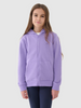 Bluza dziewczęca dresowa rozpinana z kapturem 4F 4FJWSS25TSWSF1706-51S