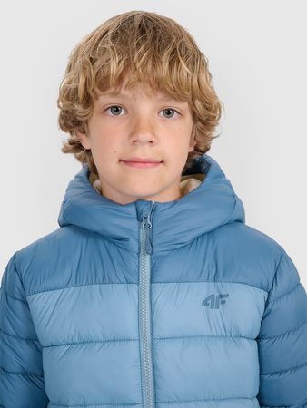 Kurtka puchowa z wypełnieniem syntetycznym chłopięca 4F 4FJRAW25TDJAM0770-32S