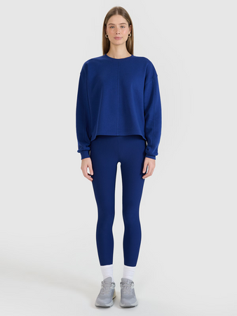 Bluza dresowa oversize nierozpinana bez kaptura damska 4F 4FWSS25TSWSF1543-30S