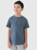T-shirt chłopięcy oversize z nadrukiem 4F 4FJWSS25TTSHM2325-46S