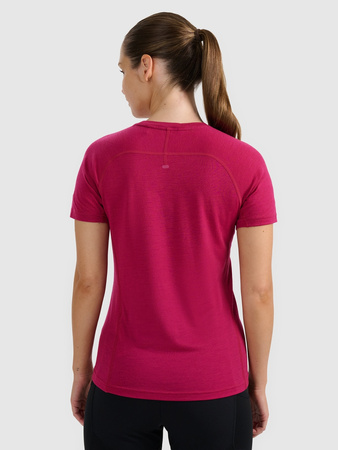 Koszulka trekkingowa z wełną merino damska 4F 4FWAW25TFTSF1527-53S