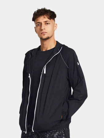 Kurtka treningowa przeciwdeszczowa męska UA LAUNCH LIGHTWEIGHT JKT-BLK-001